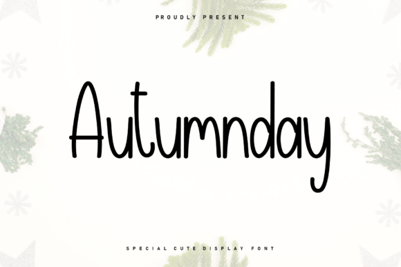 Autumnday Font for Creative Projects