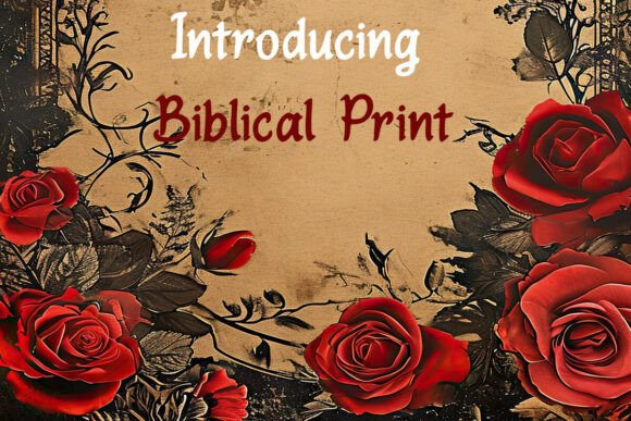 Biblical Print Font for Timeless Design