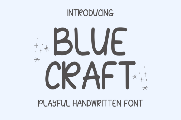 Blue Craft Font for Creative Brands