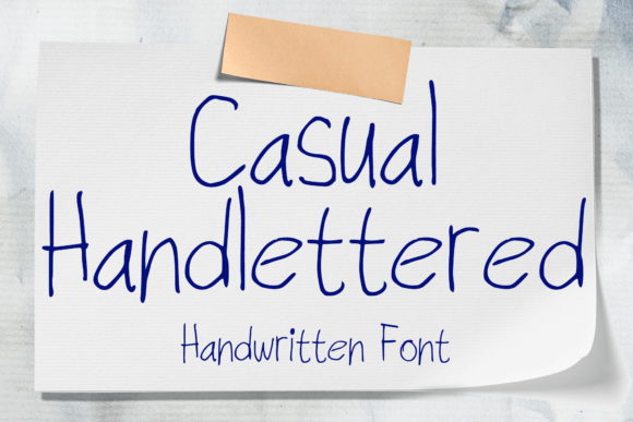 Casual Handlettered Font for Creative Design