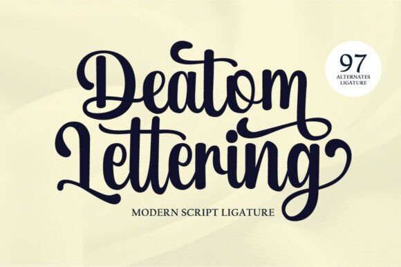 Deatom Lettering Font Review