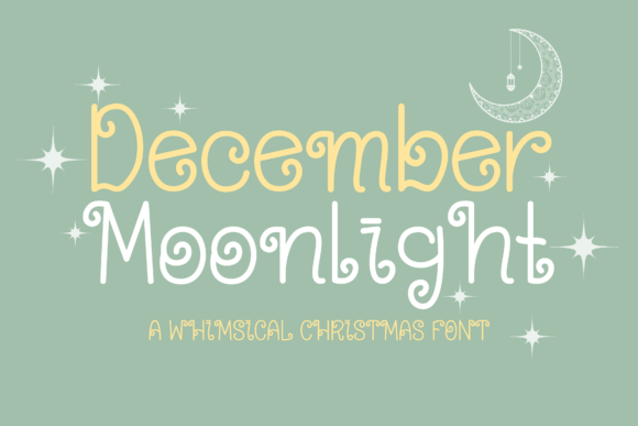 December Moonlight Font for Festive Branding