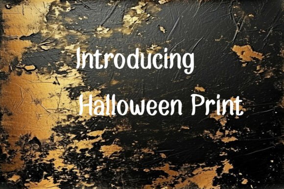 Halloween Print Font Review
