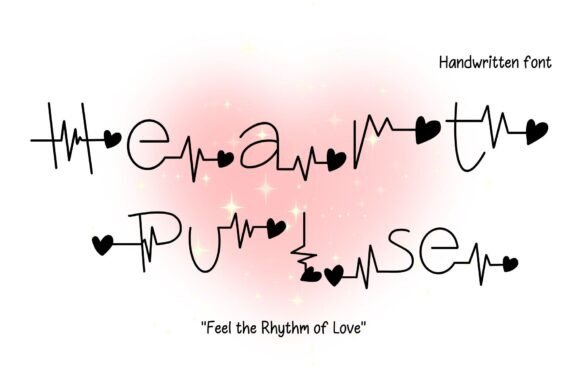 Heartpulse Font for Creative Projects