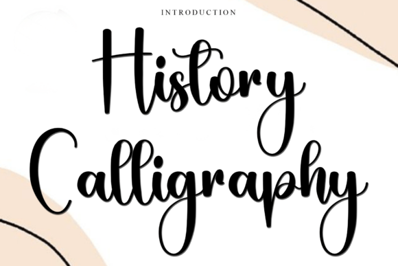 History Calligraphy Font for Creative Campaigns