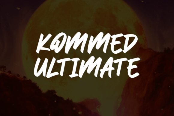 Kommed Ultimate Font for Creative Campaigns