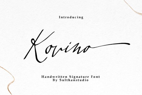 Kovino: A Handwritten Font for Web Design