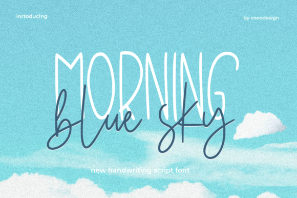 Morning Blue Sky Font