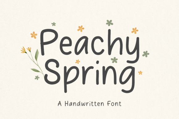 Peachy Spring: A Font for Springtime Campaigns