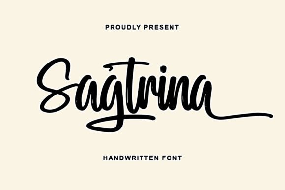Sagtrina Font for Creative Projects