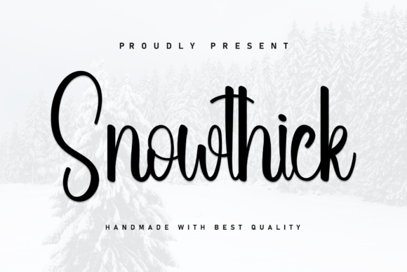 Snowthick Font for Elegant Design