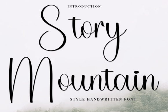 Story Mountain Font for Holiday Web Design