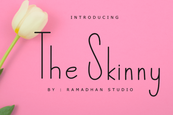The Skinny Font for Creative Projects