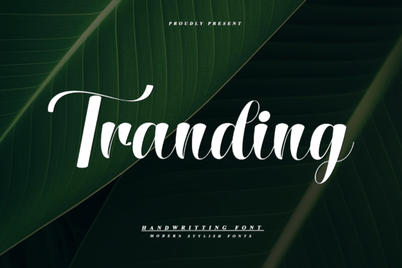 Tranding Font for Elegant Design